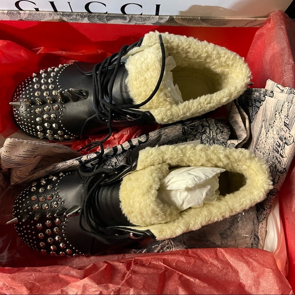🔥 NWT Gucci Runway Harlem spikes and studs boots/shoes - Picture 14 of 14